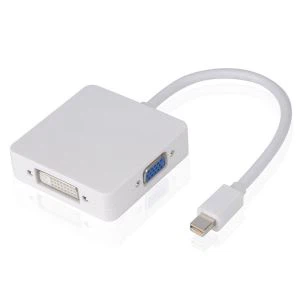 3 en 1 Dp Mini Display Port vers VGA câble DVI