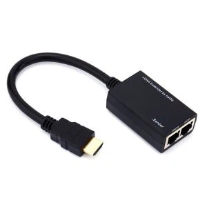 HDMI sur RJ45 Cat5e CAT6 UTP LAN Extendeur Ethernet Répéteur 1080P Adaptateur